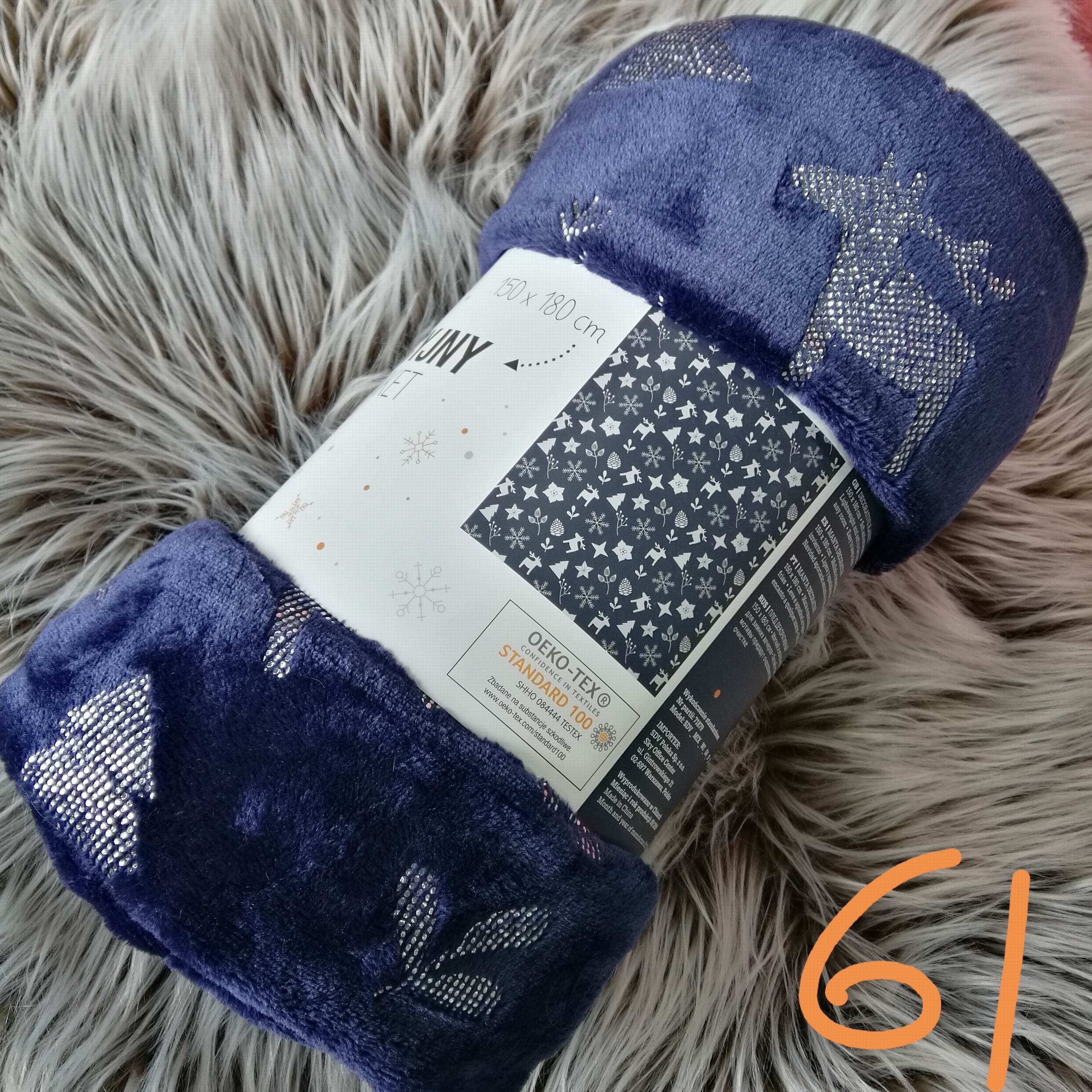 Gold and silver flannel blanket