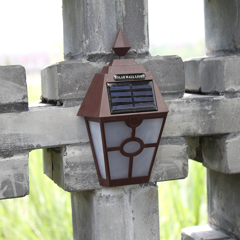Retro Hexagonal Solar Wall Lamp