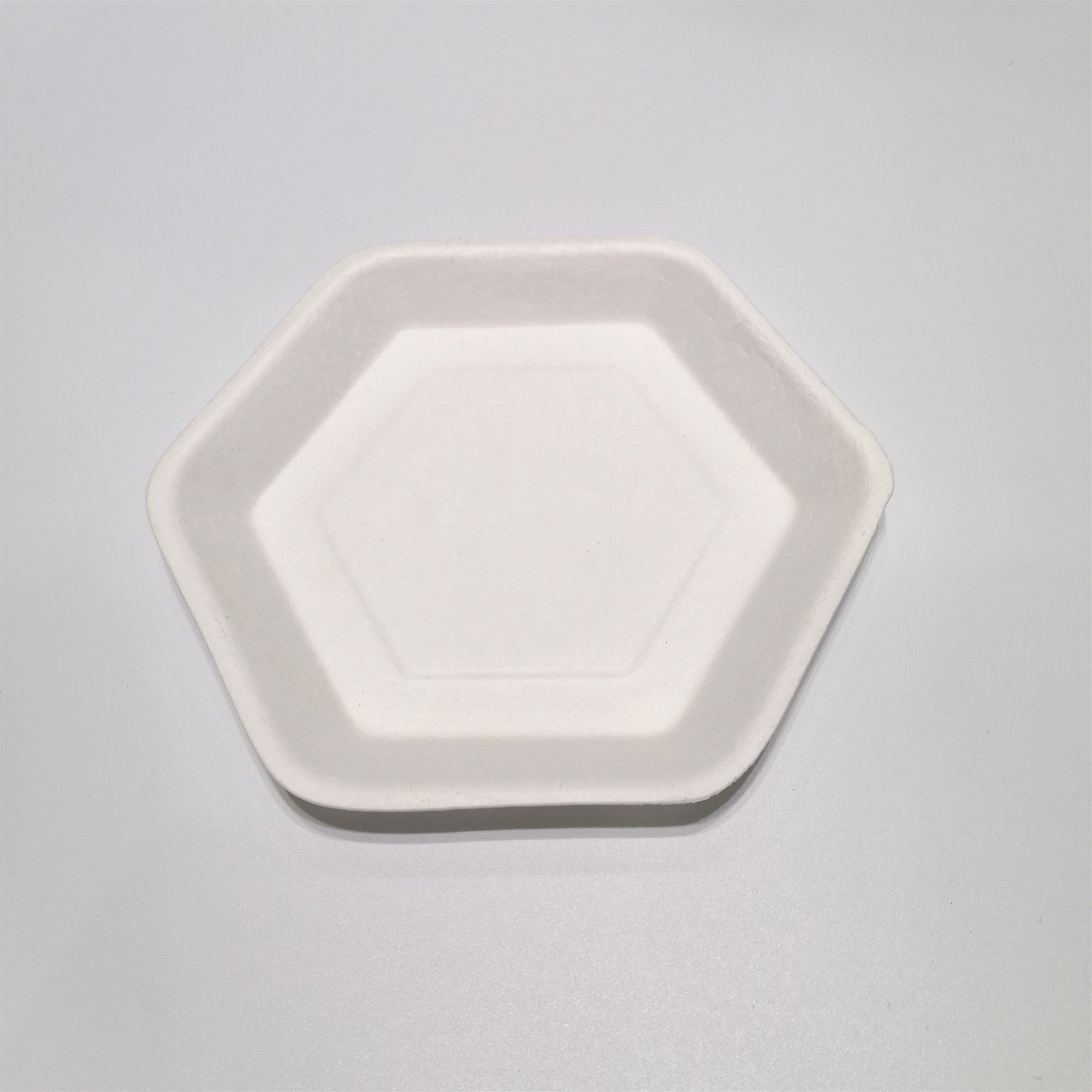 Biodegradable Compostable Sugarcane Pulp Hexagonal Cake Tray