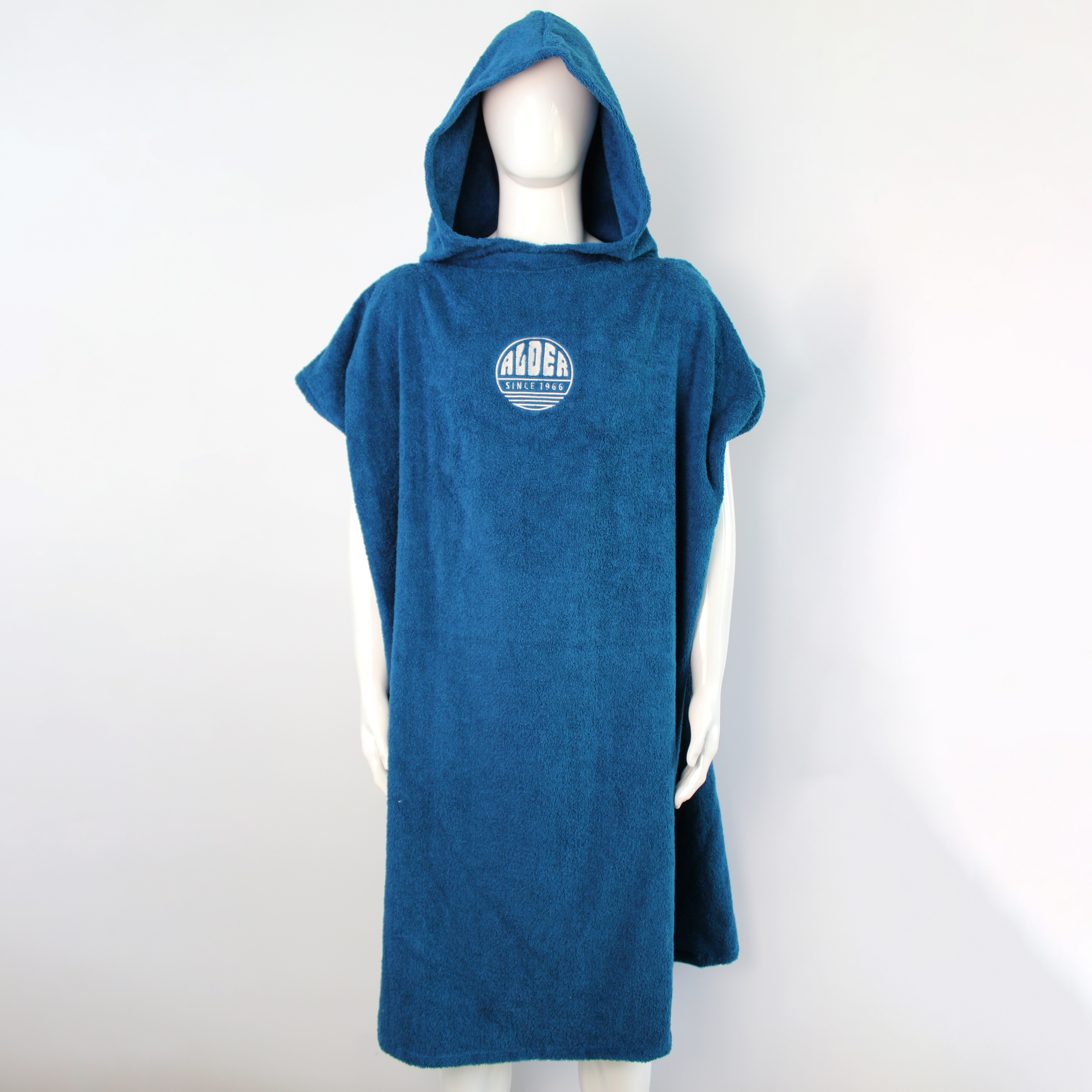 100% cotton terry solid adult man towelling surf poncho