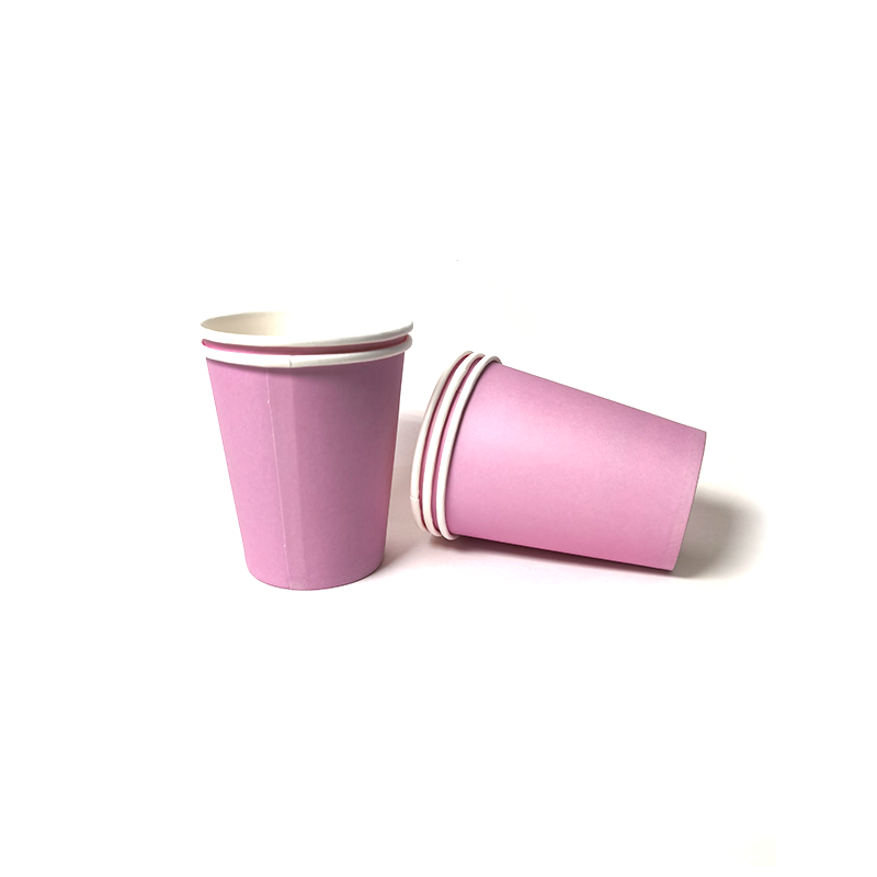 9oz paper cup purple