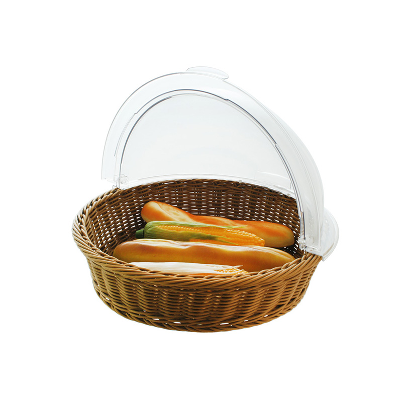 Round Pp Basket W/Pc Cover