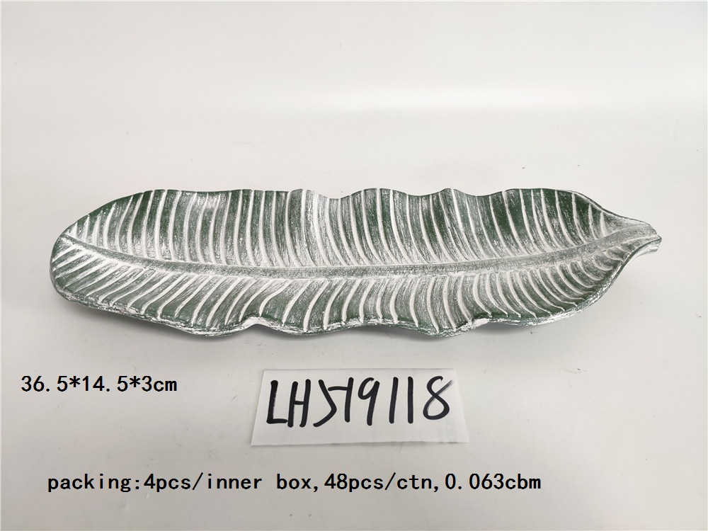 Mdf Leaf Tray Home Decoration