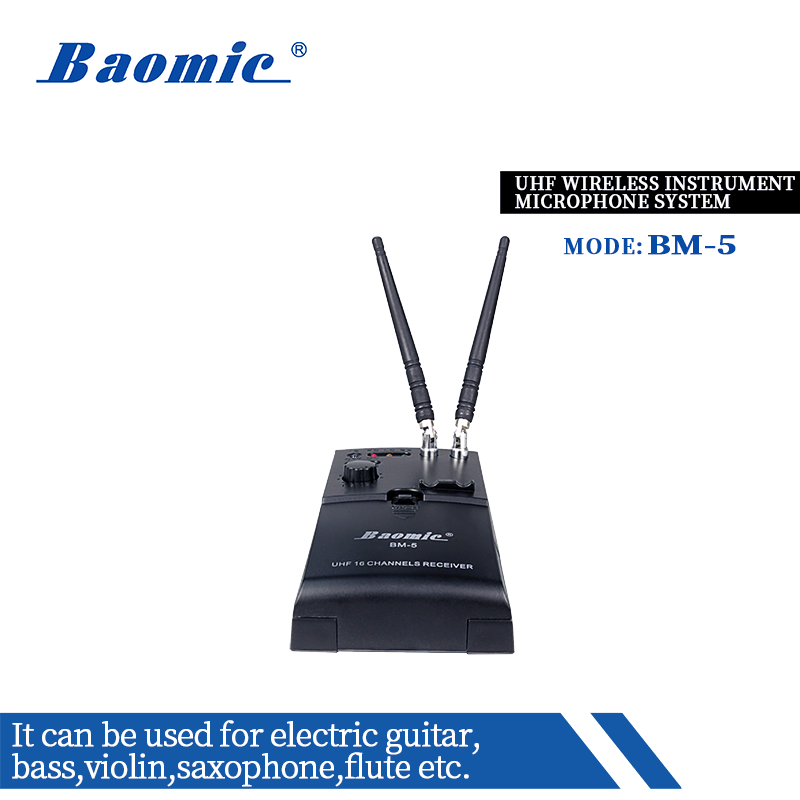 Baomic BM-5 UHF wireless instrument microphone system