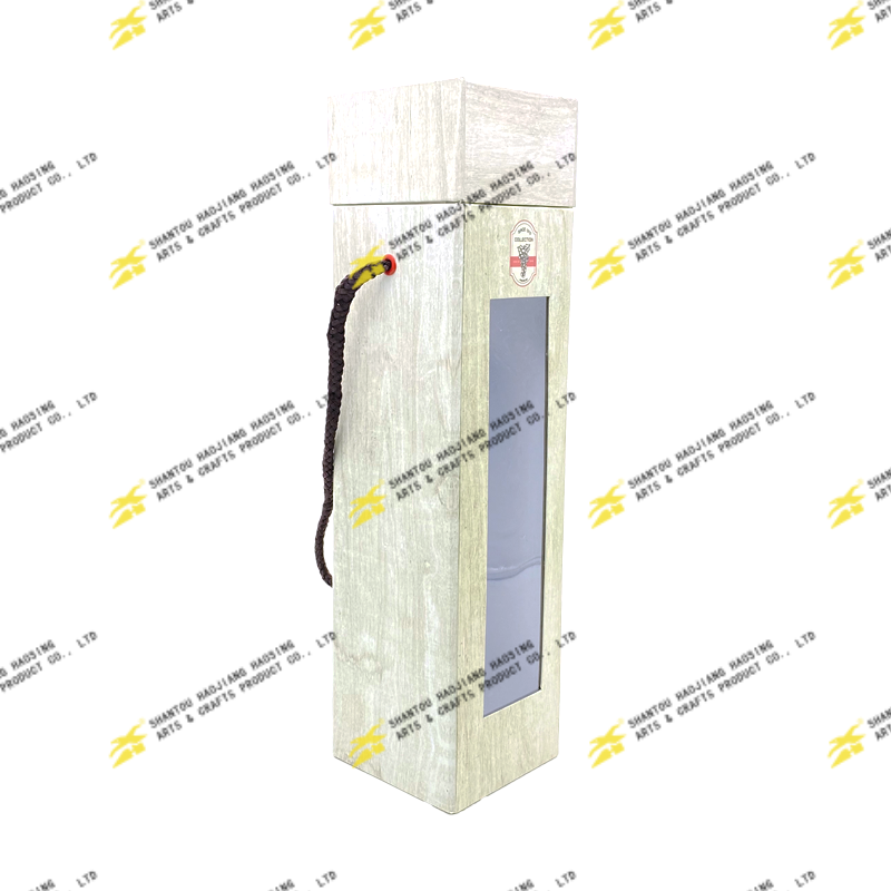 Square Wine Box With PVC Window