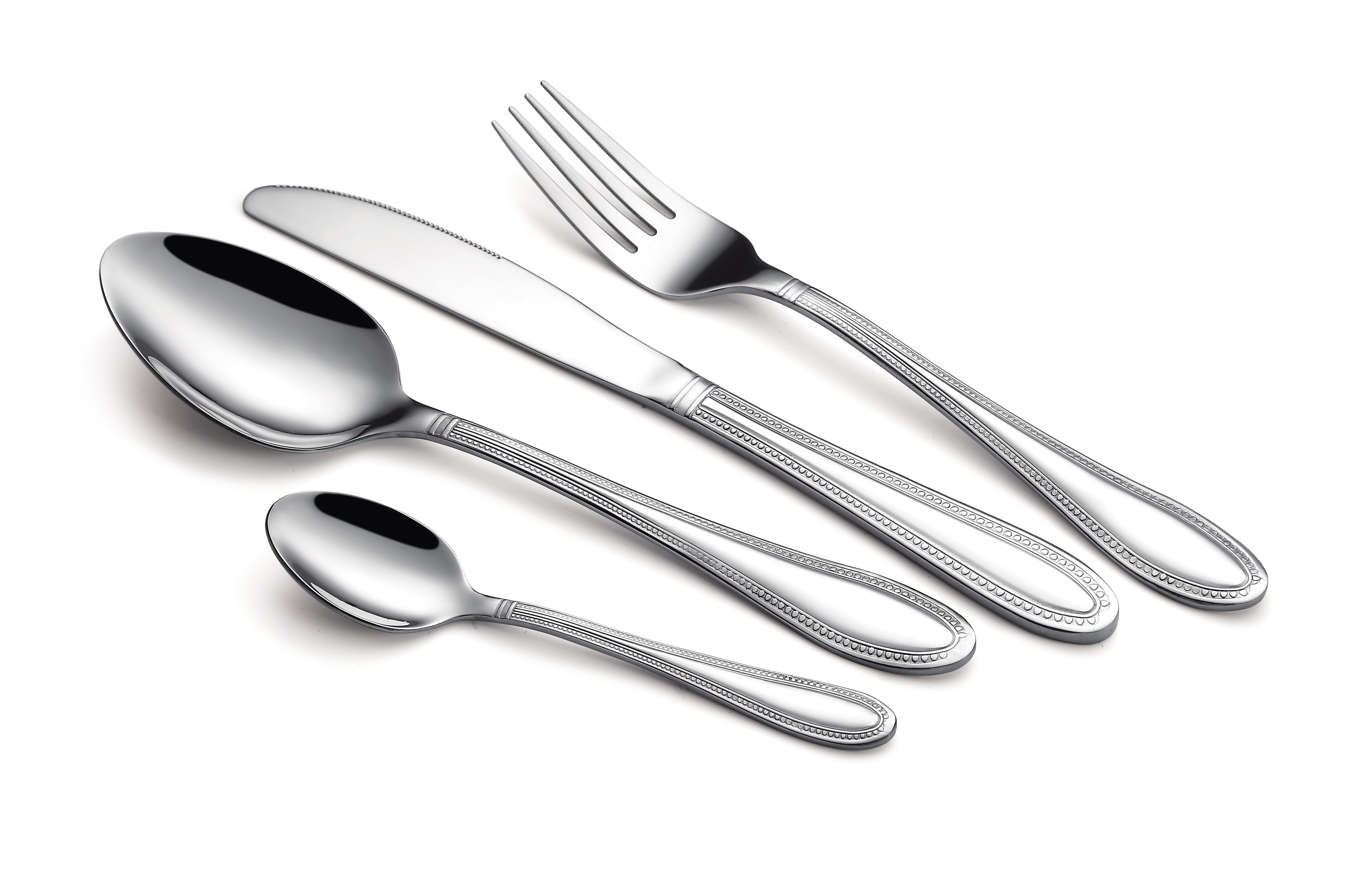 24pcs Stainless steel cutlery set in color box