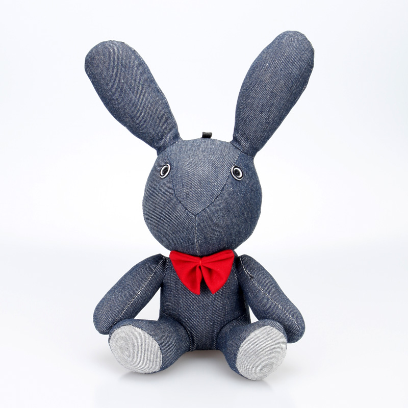 Jean Stuffed Bunny Girl toy for home decoration