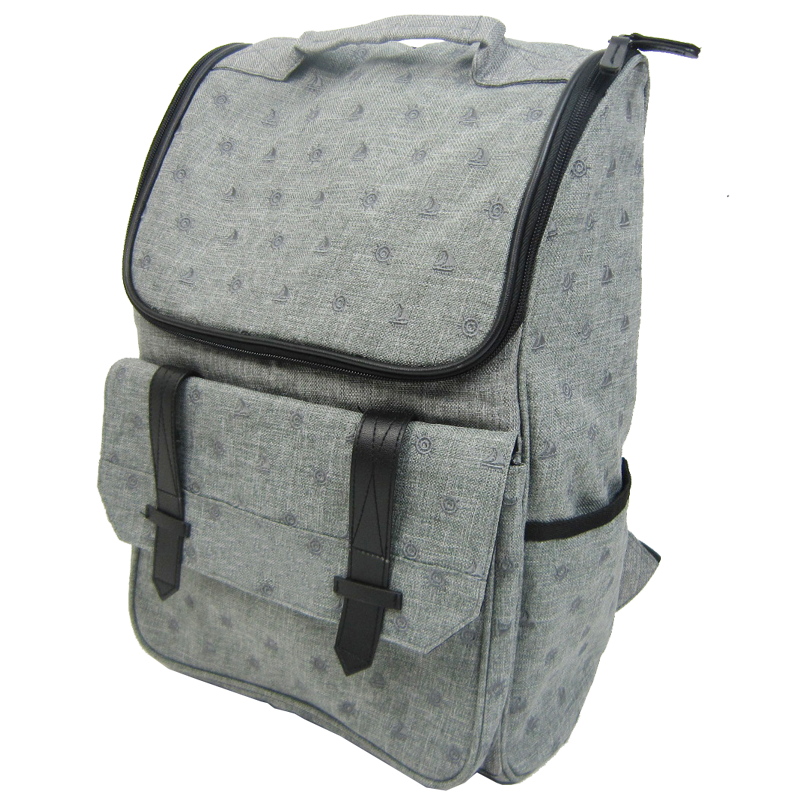 melange flap backpack
