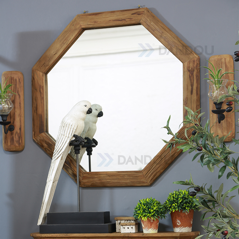 wooden mirror HOME DECORATION
