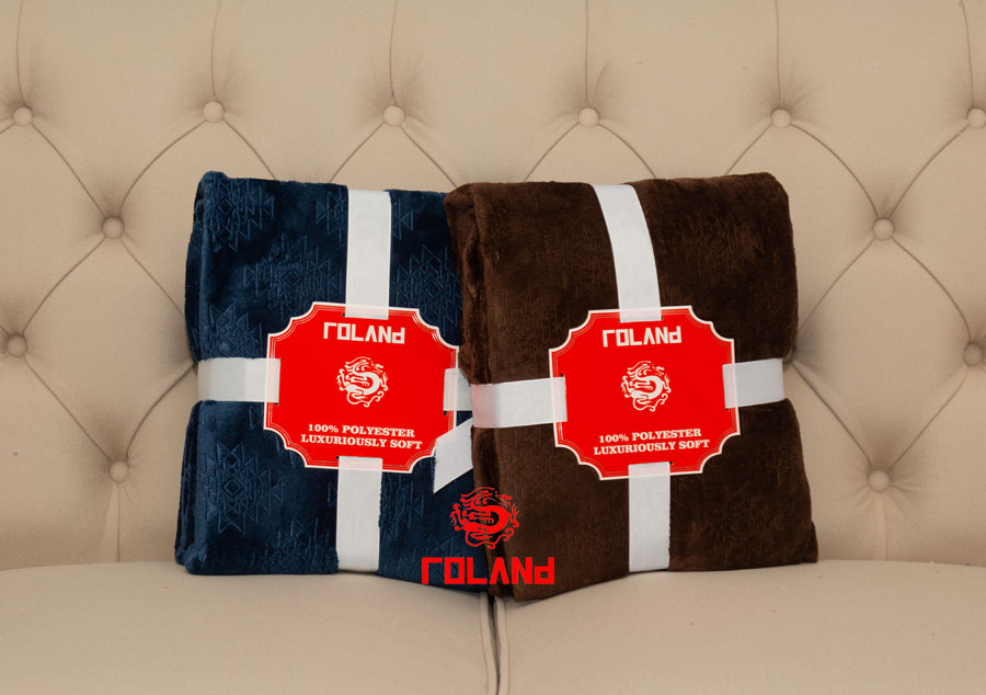 Solid Flannel With 3d Embossed Blanket/Throw