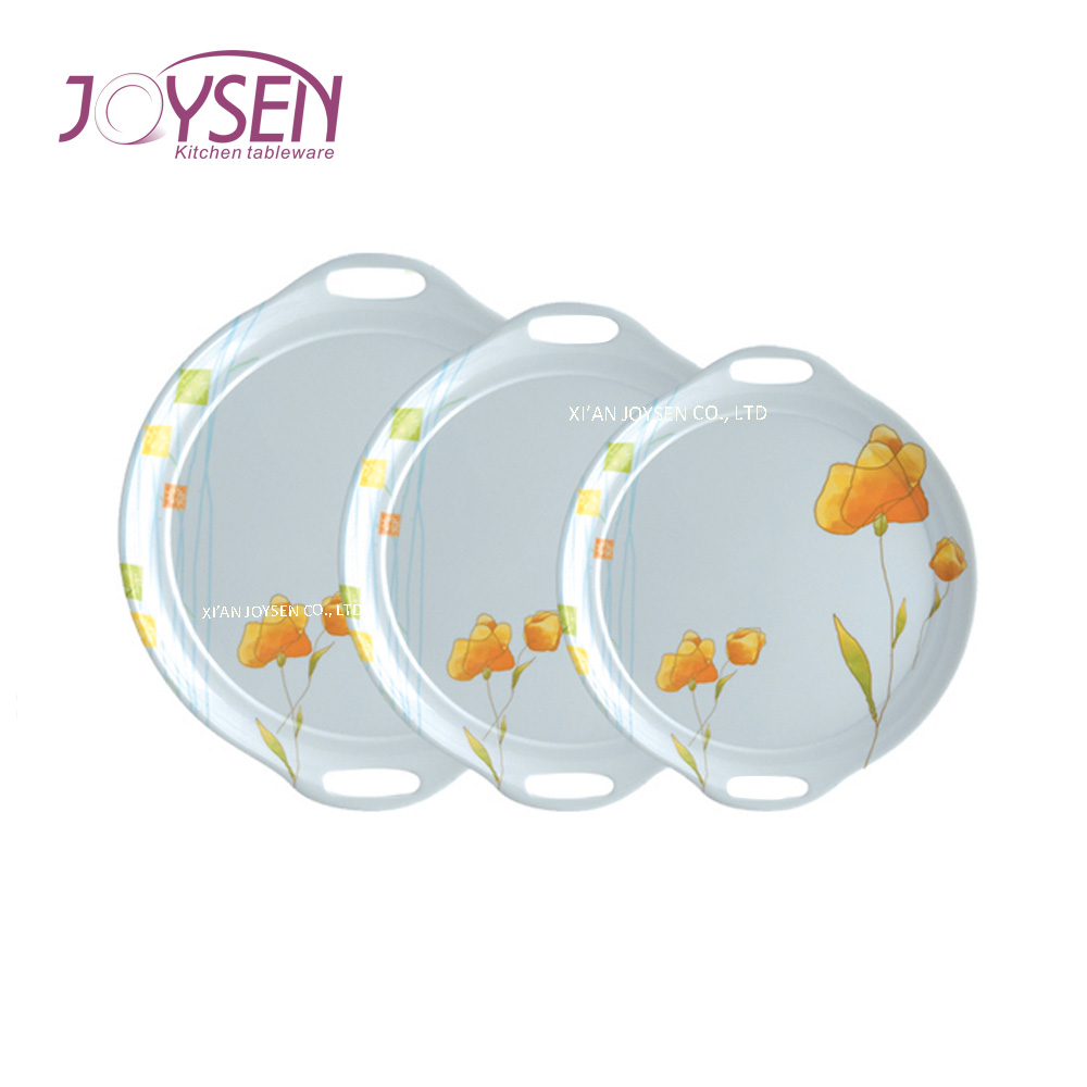 Round Handled Tray