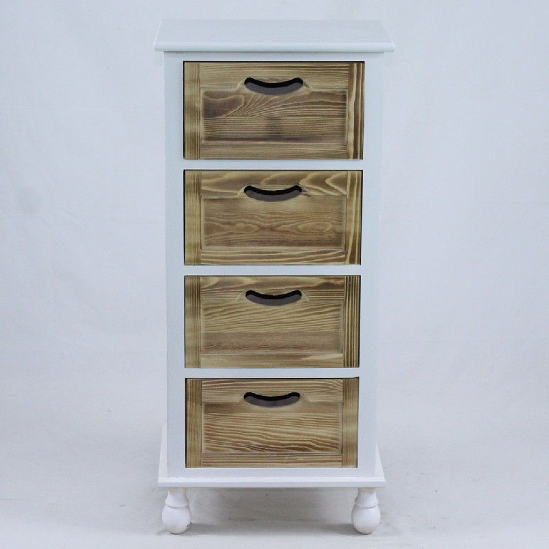 4 drawers natural color wholesale wooden cabinet