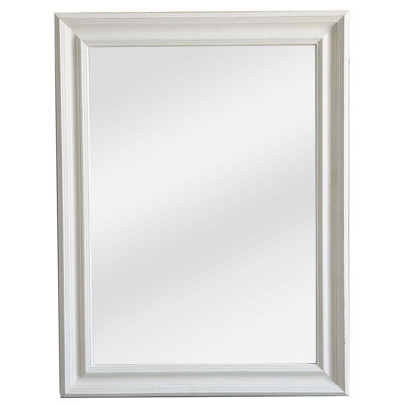 antique cream frame with flat mirror