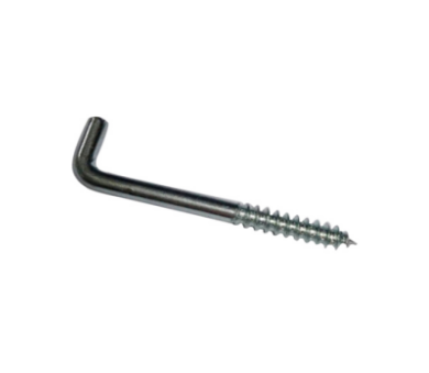 Screw hook square bend