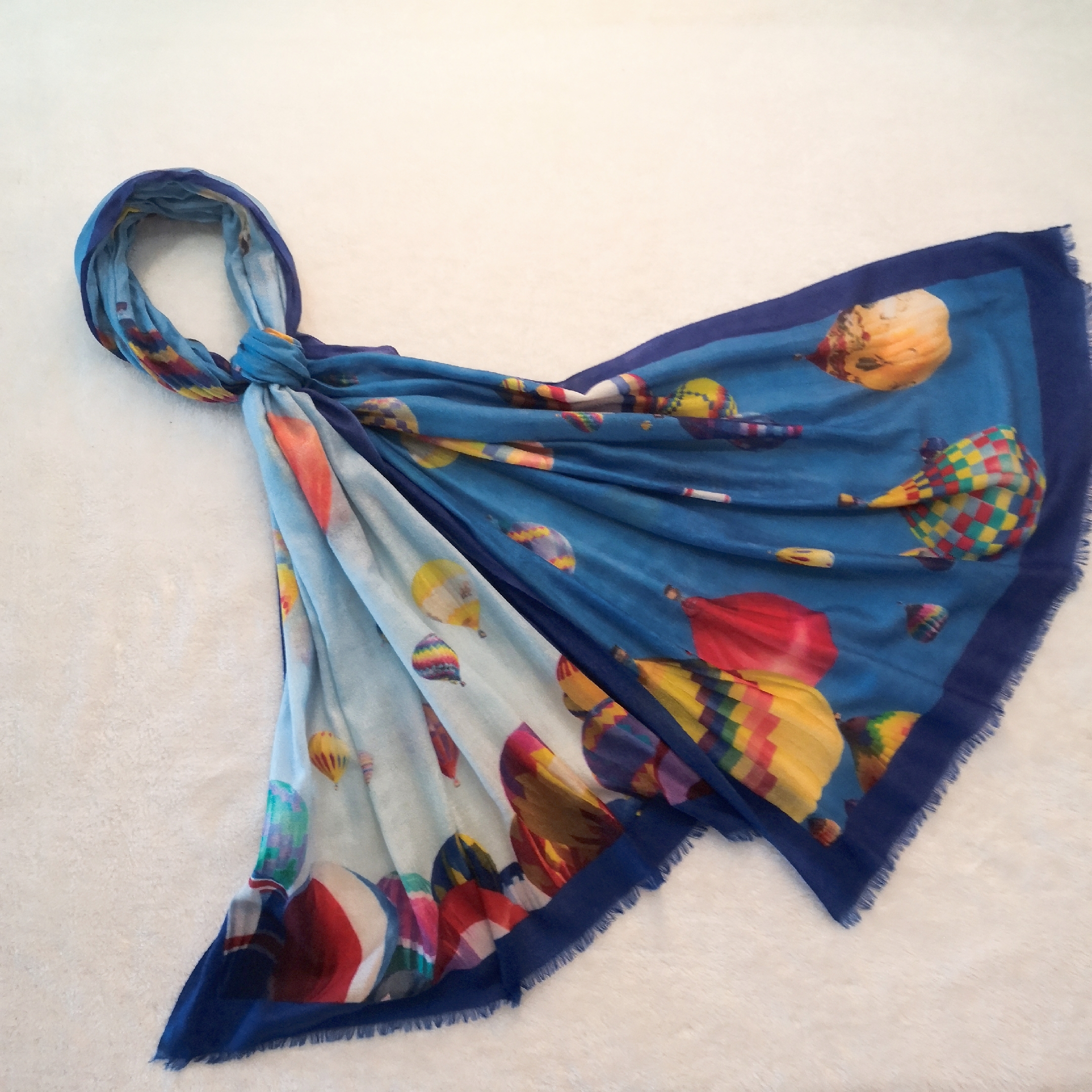 Worsted Water Soluble Cashmere Printed Shawl