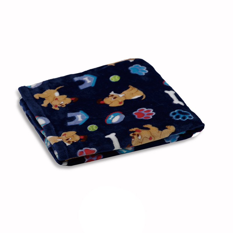 Custom Soft Winter Dog Flannel Fleece Pet Blanket