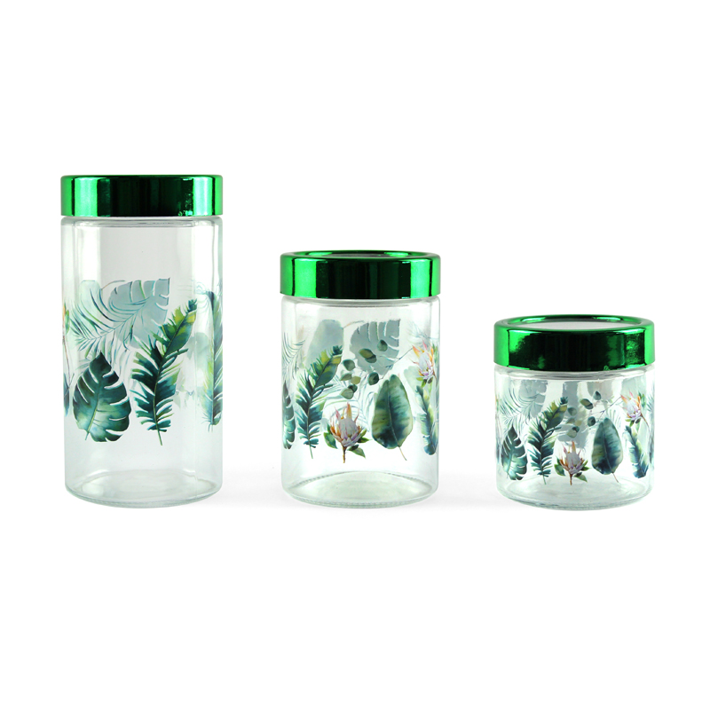 new design glass jars