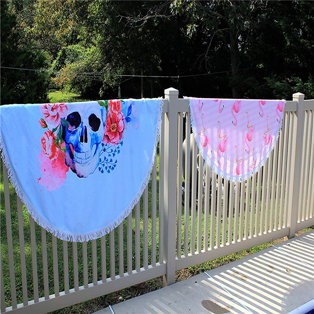 round beach towel