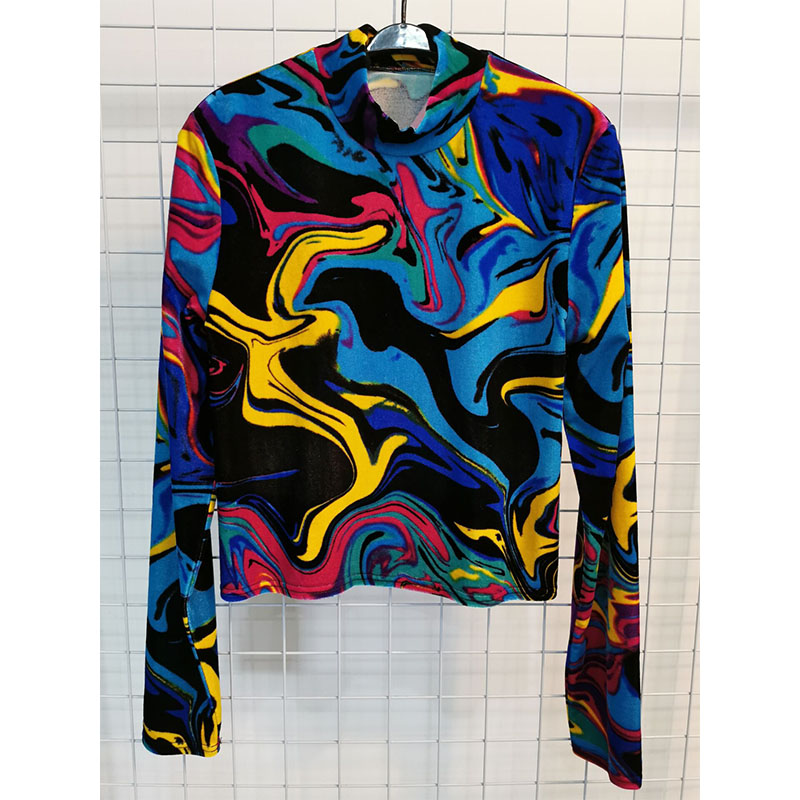 Ladies' velour print styles