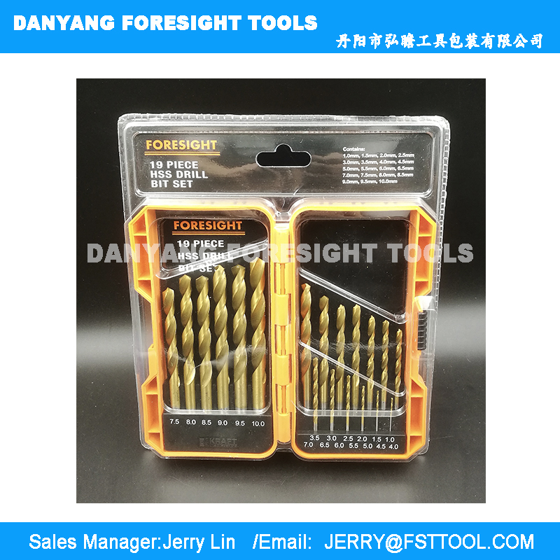 19pcs drill set