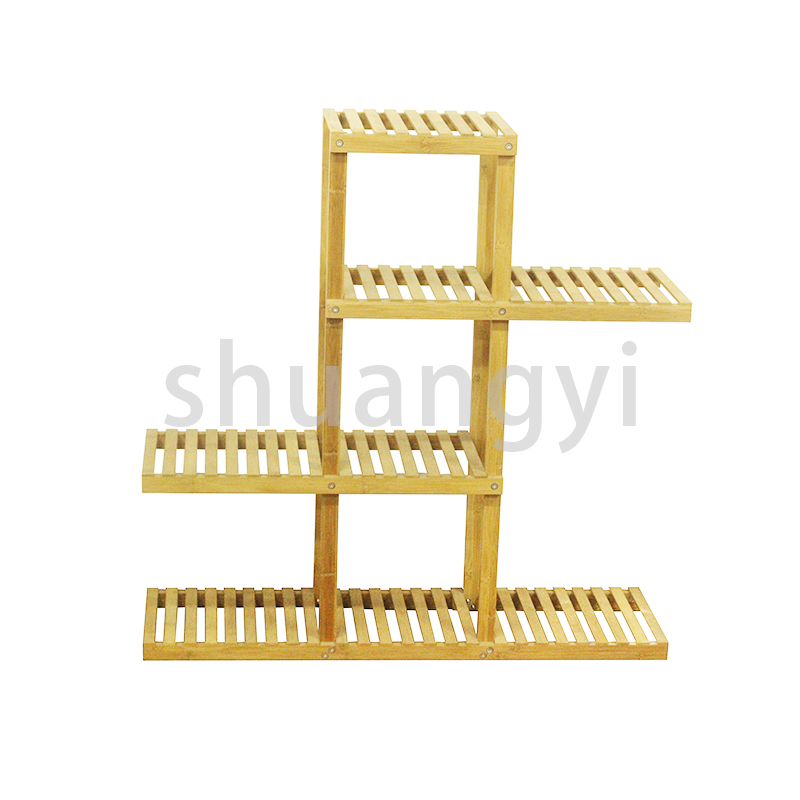 Bamboo irregular flower stand