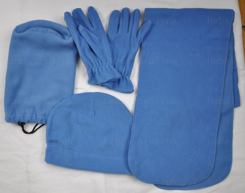 Polar Scarf+gloves+hat+bag