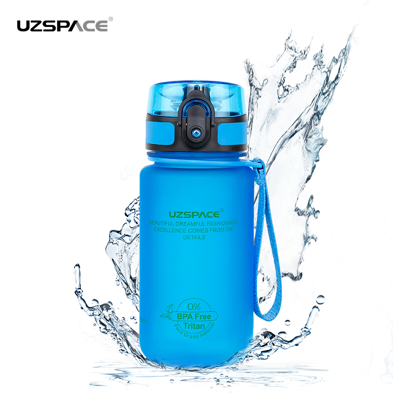 UZSPACE 350ml Tritan Plastic Water Bottle For Kids