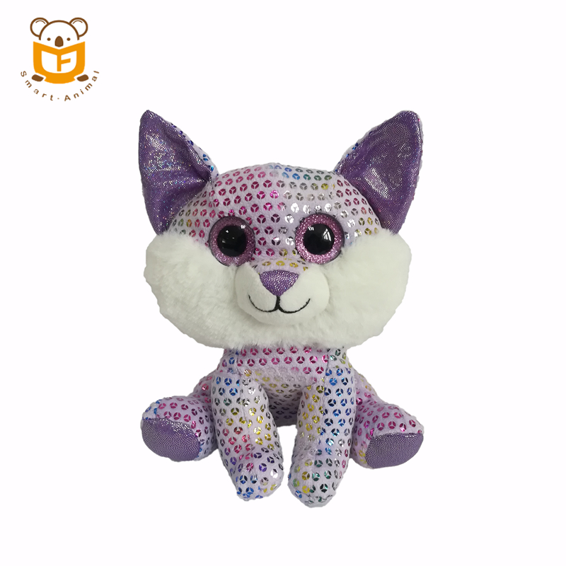 Custom made soft lovely big eyes fox stuffed animals plush toys