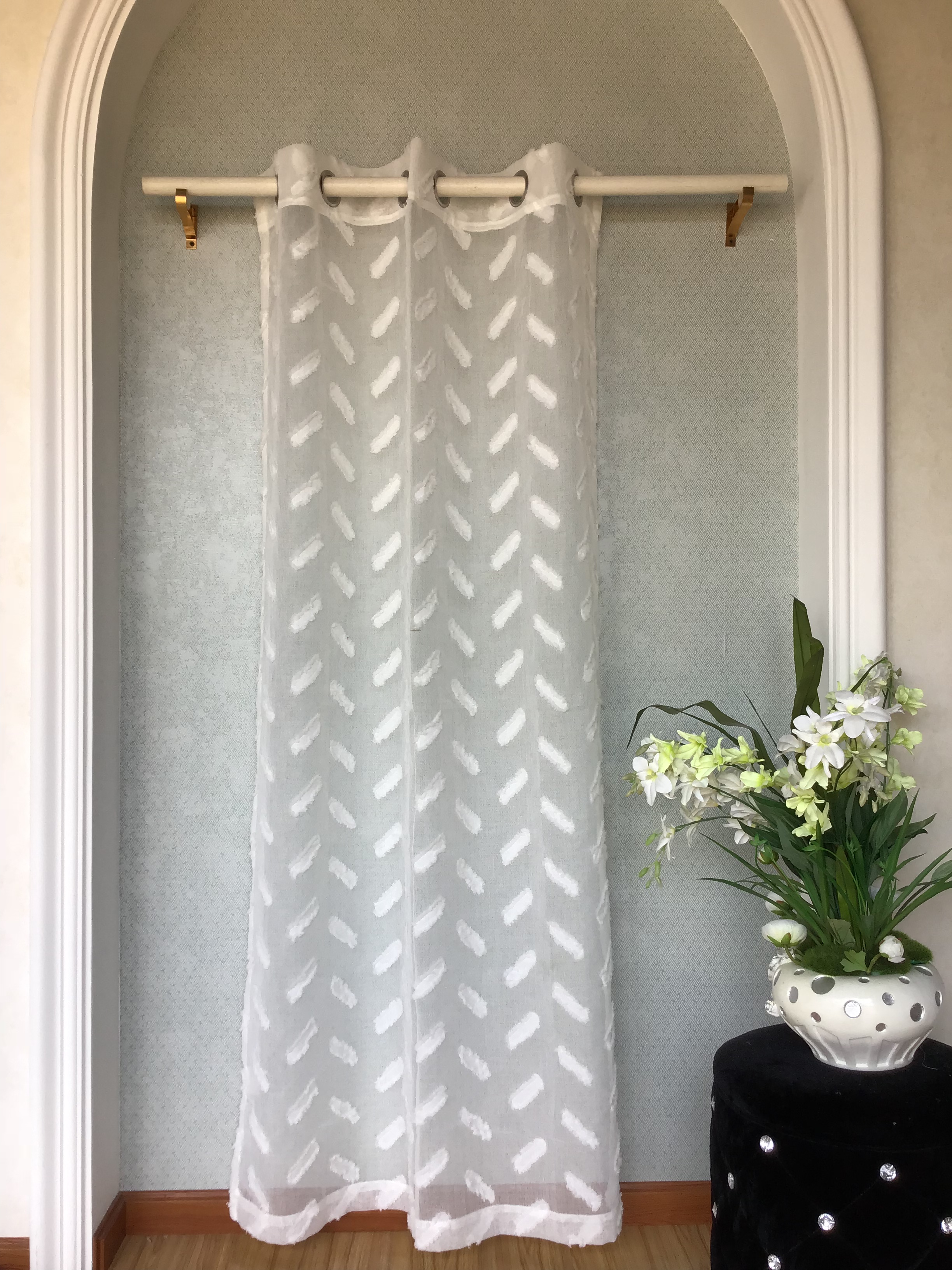 Jacquard Sheer Curatin