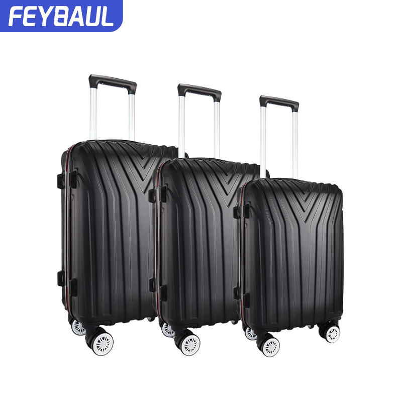 New design trendy ABS 360 degree luggage set necessary for home and travel