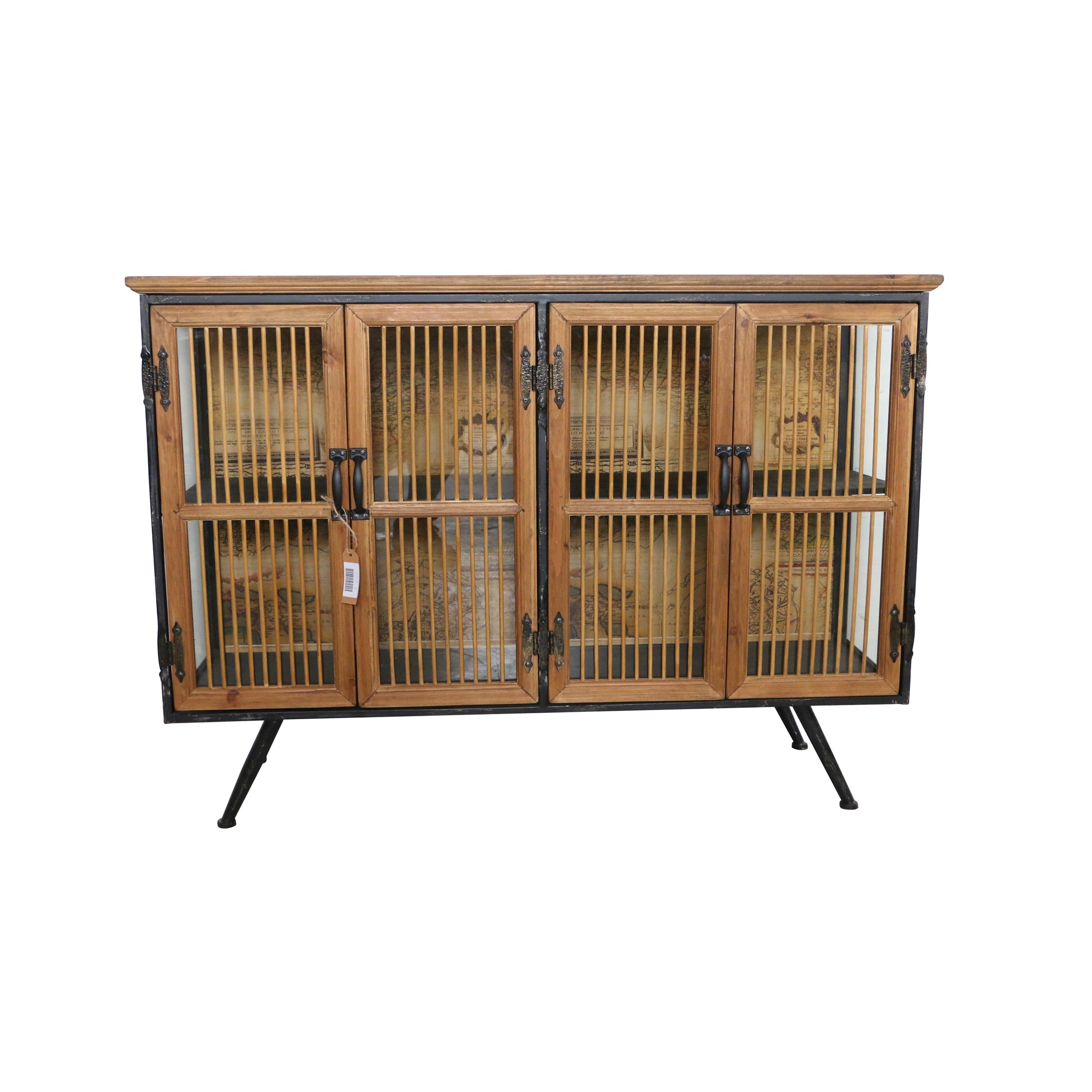 Wooden and Metal Cabinet