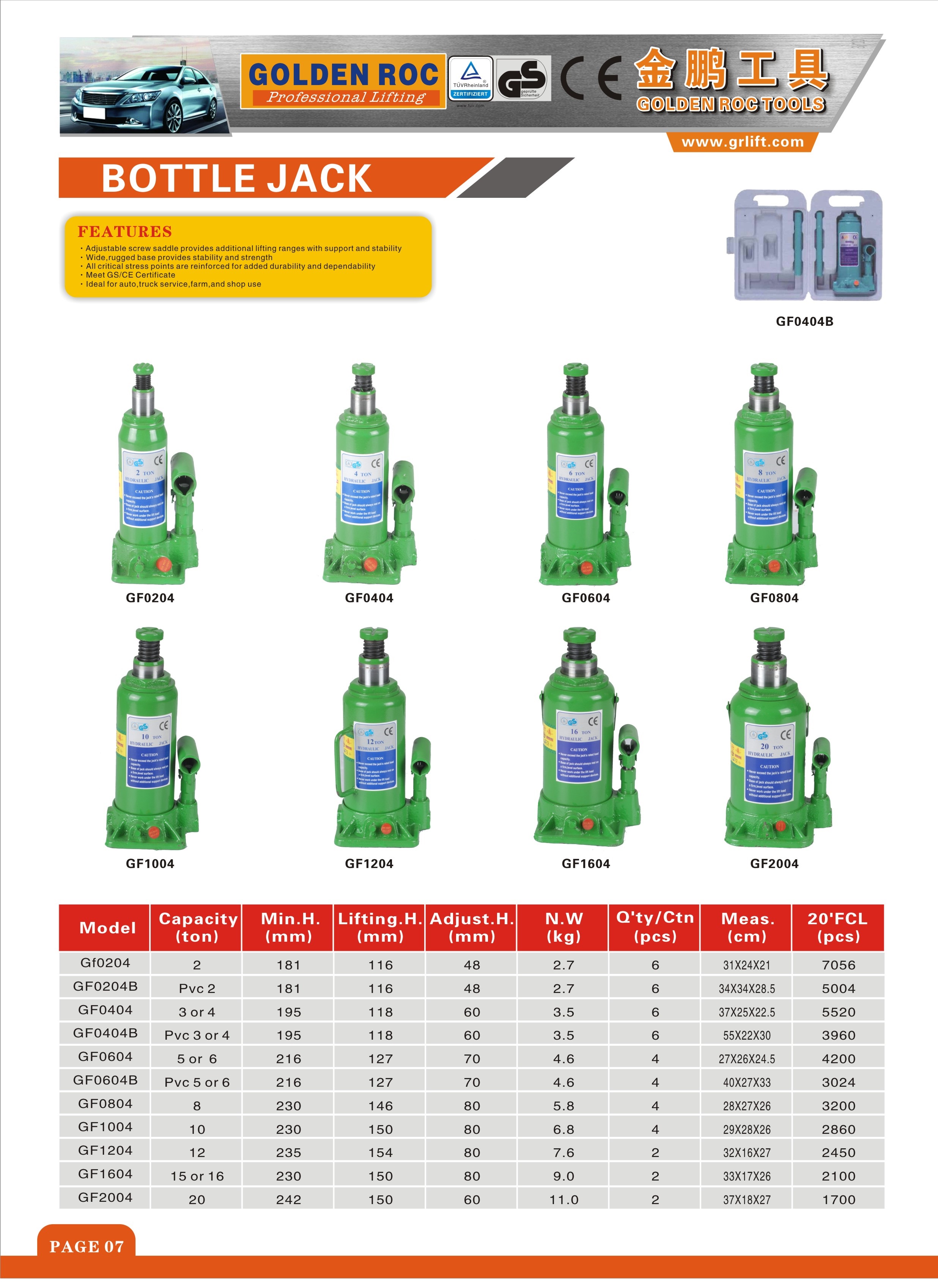 Hydraulic Bottle Jack