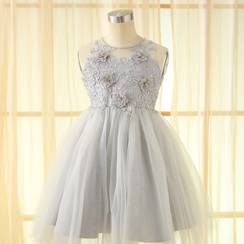 embroidered flower girl dress