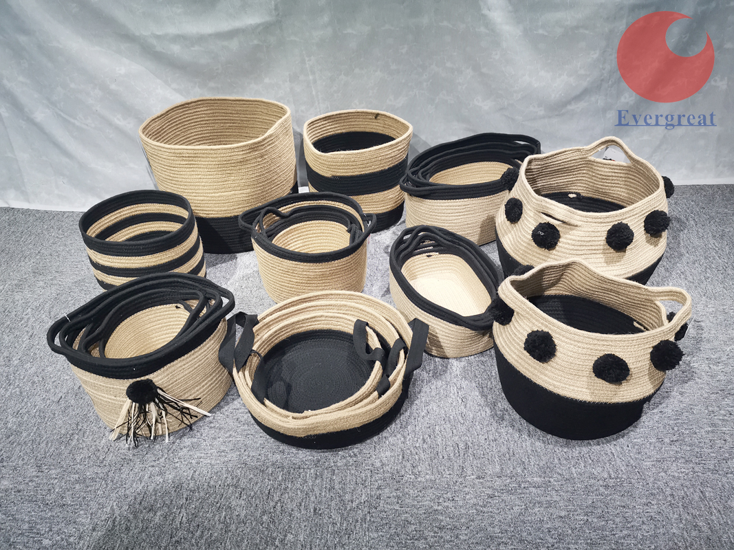 cotton rope and jute rope weaving storage