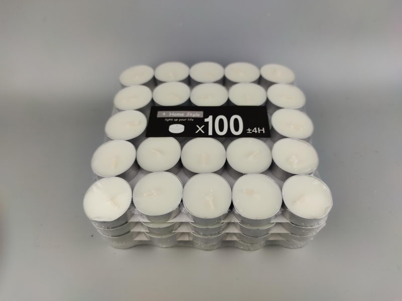 S/100 tealights in aluminium cup
