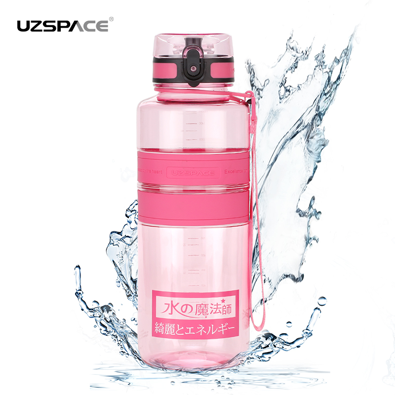 UZSPACE 1.5L Big Volume Tritan BPA free Leakproof No Smell Plastic Water Bottle