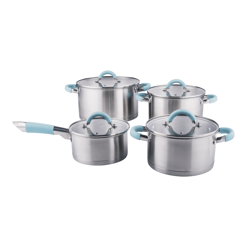 Straight shape casseroles 8pcs set