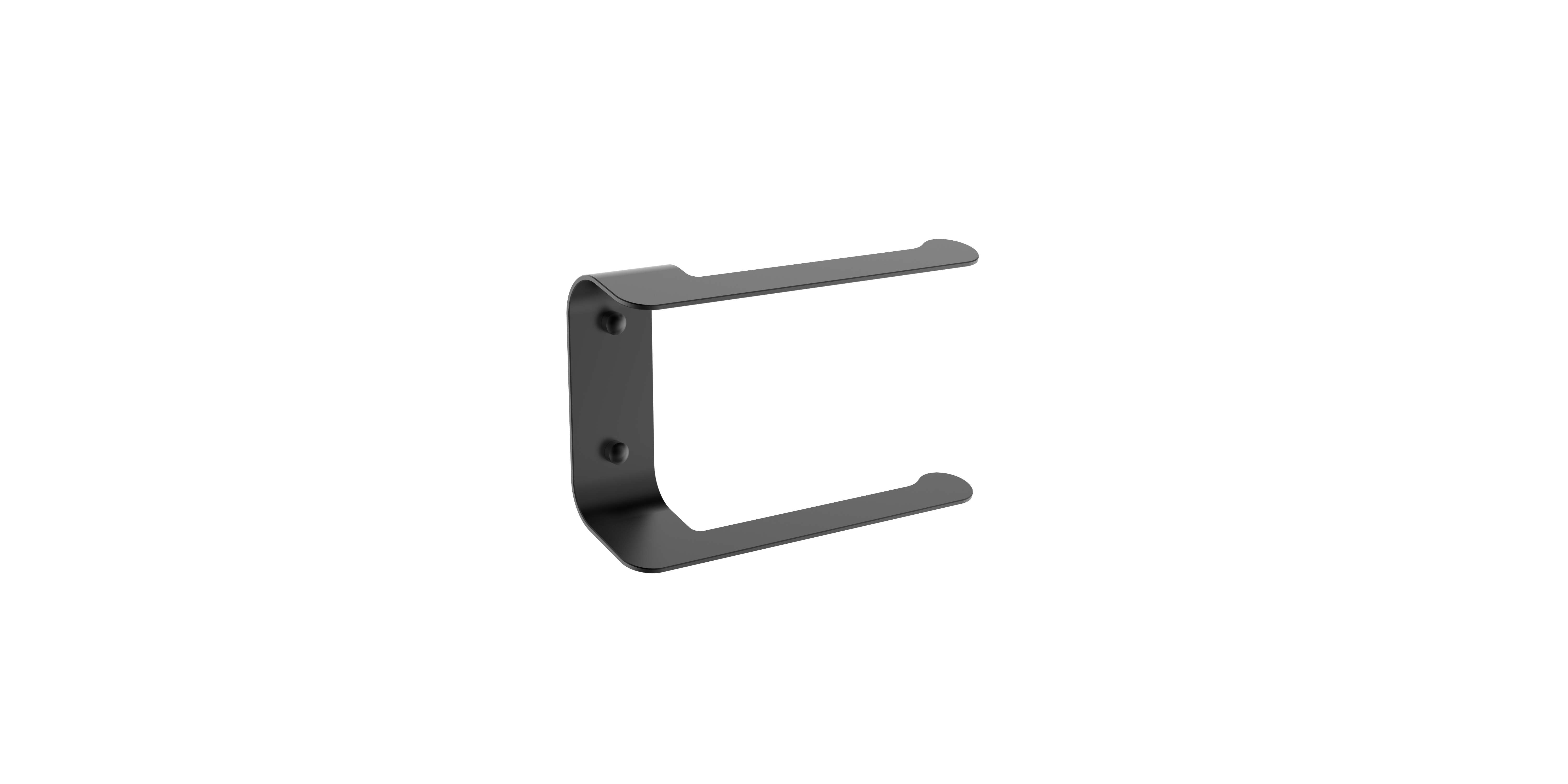 Aluminum matt black paper holder
