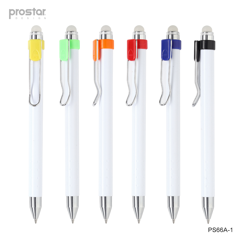Prostar Push action erasable plastic pen