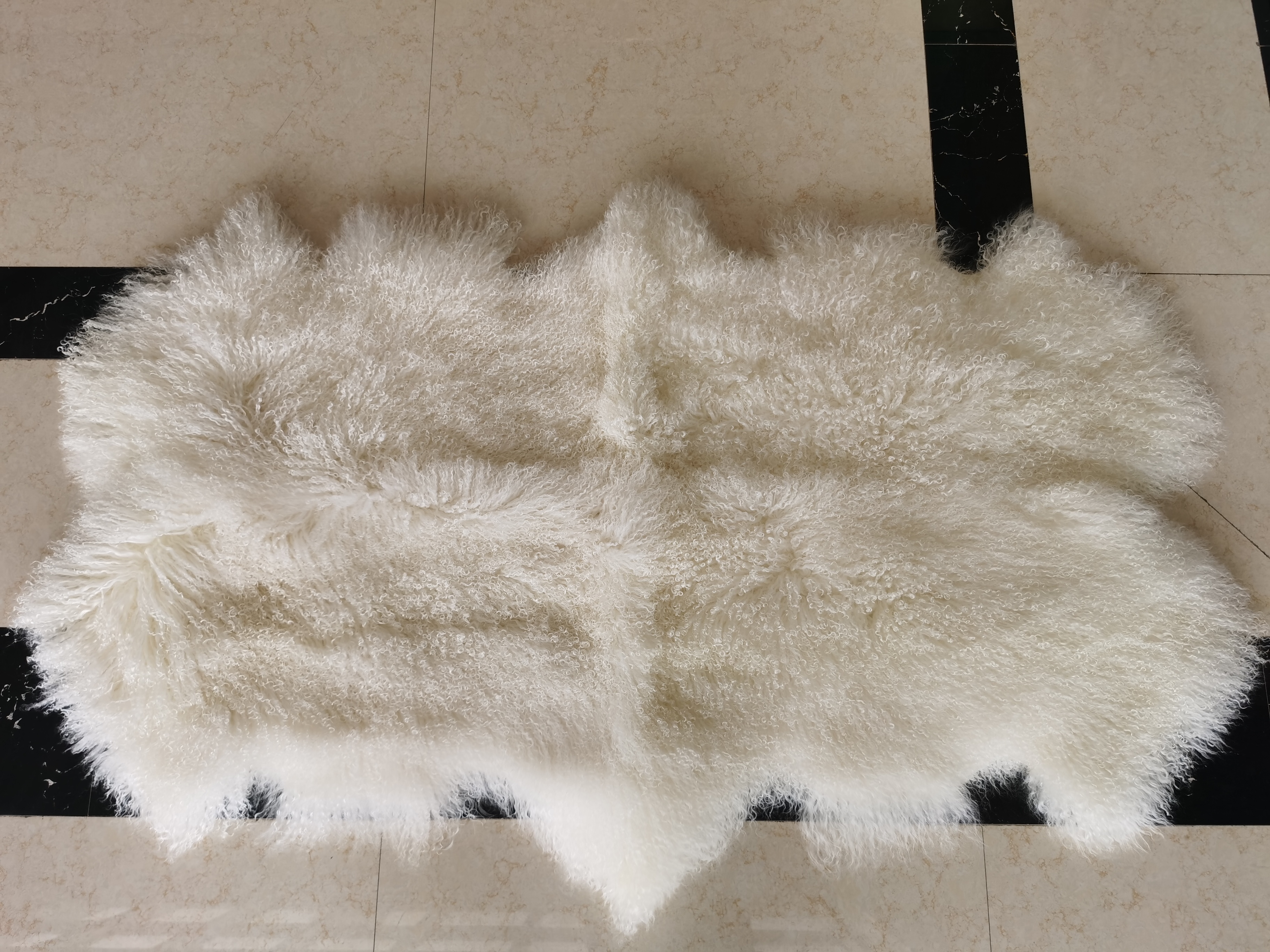 Mongolian Lambskin Rug Quad