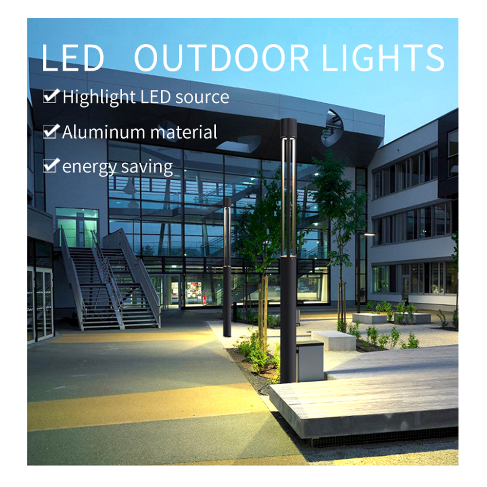 factory price Newest Design 2.5m Park Garden post pillar column Light Outdoor Lamp