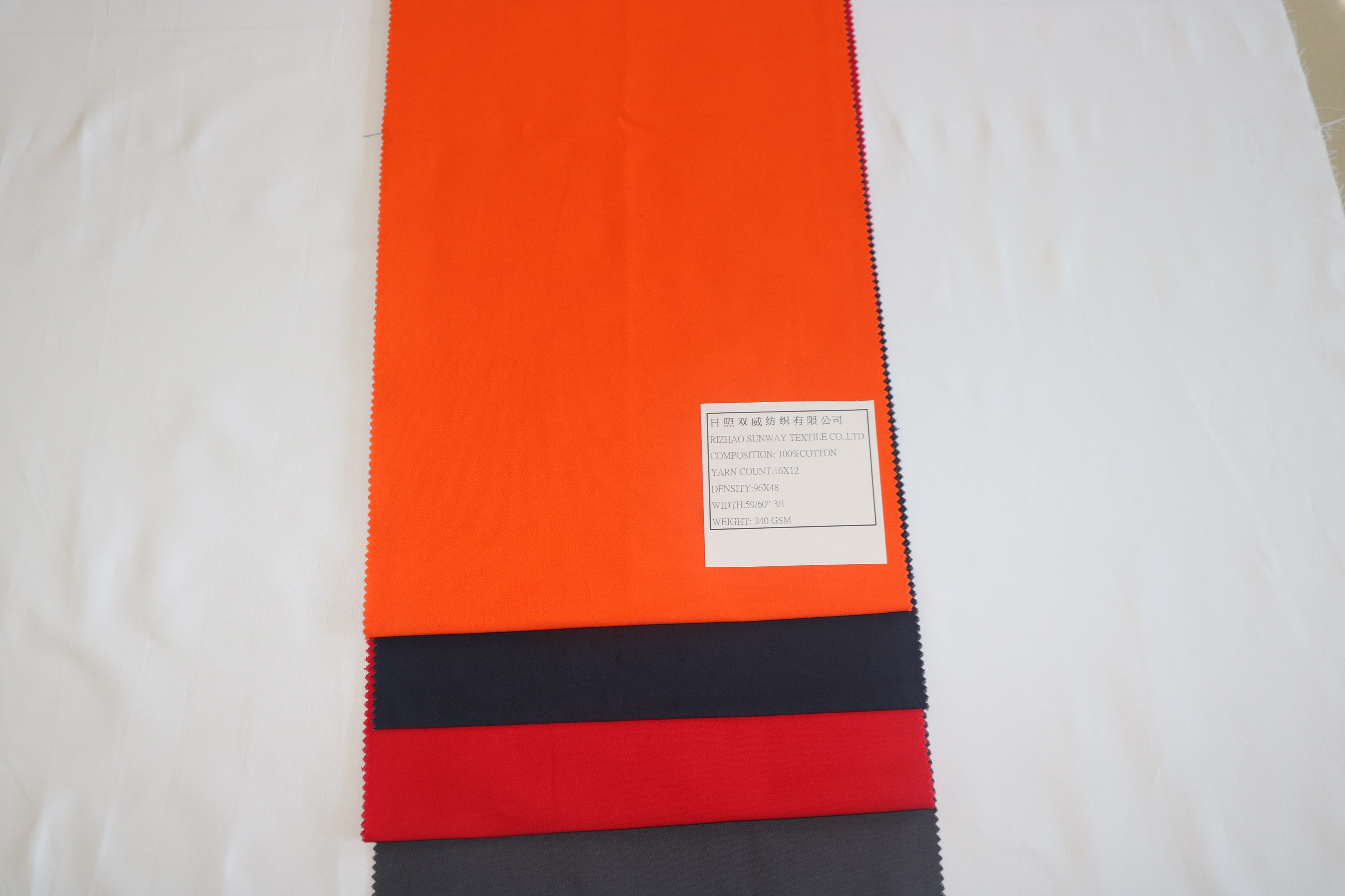 100%cotton 240gsm Twill Dyed