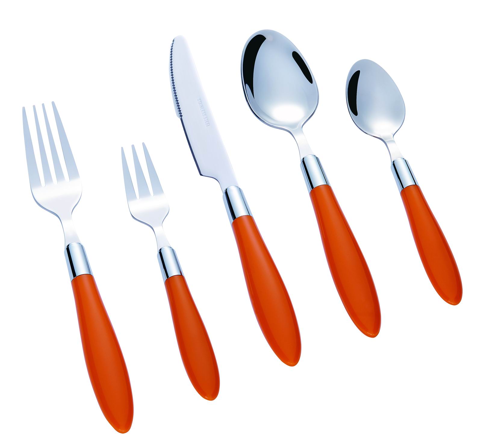 Stainless Steel Cutlery Set with Plastic Handle