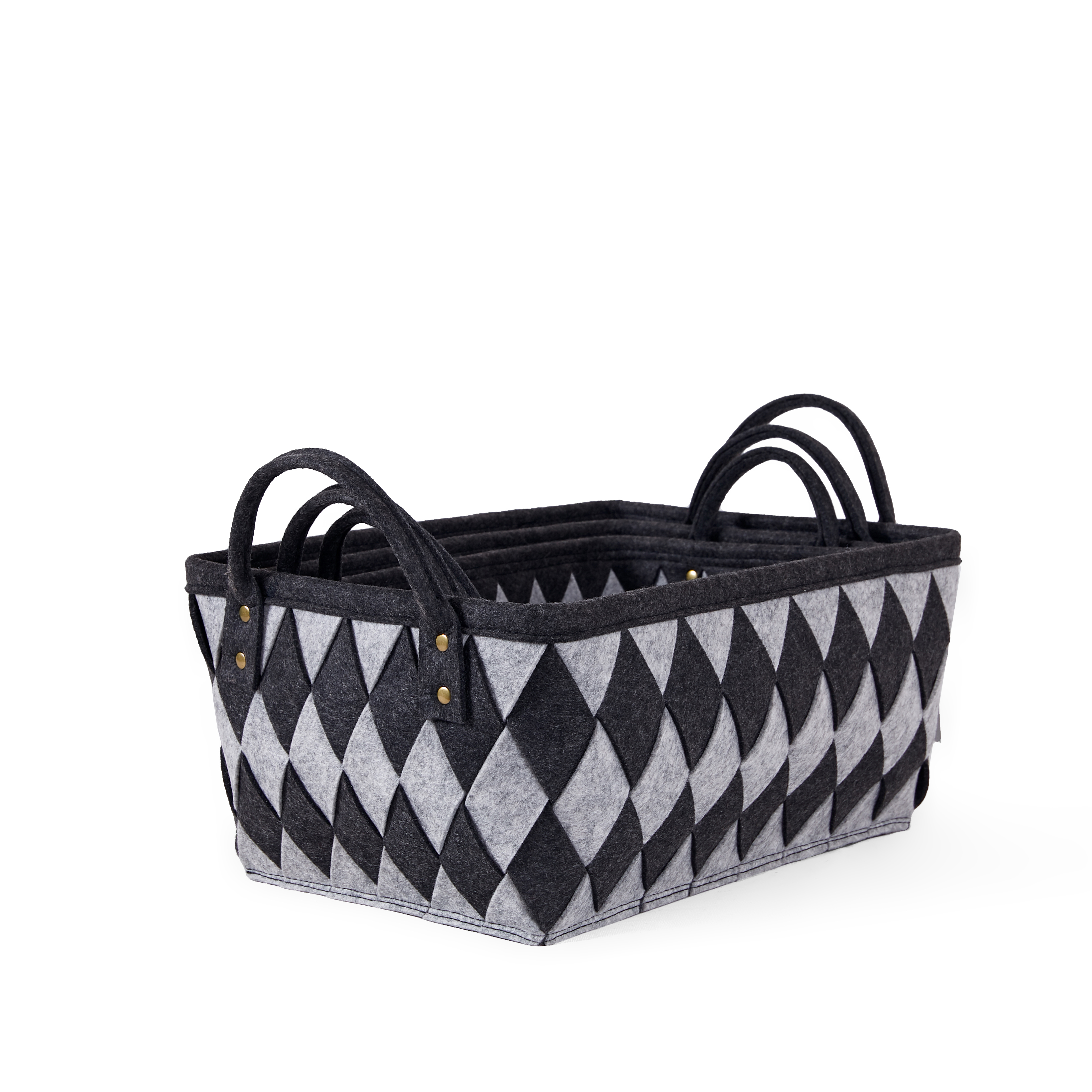 Felt basket, storage basket, woven basket
