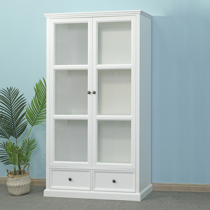 2 mirror doors 2 drawers cabinet