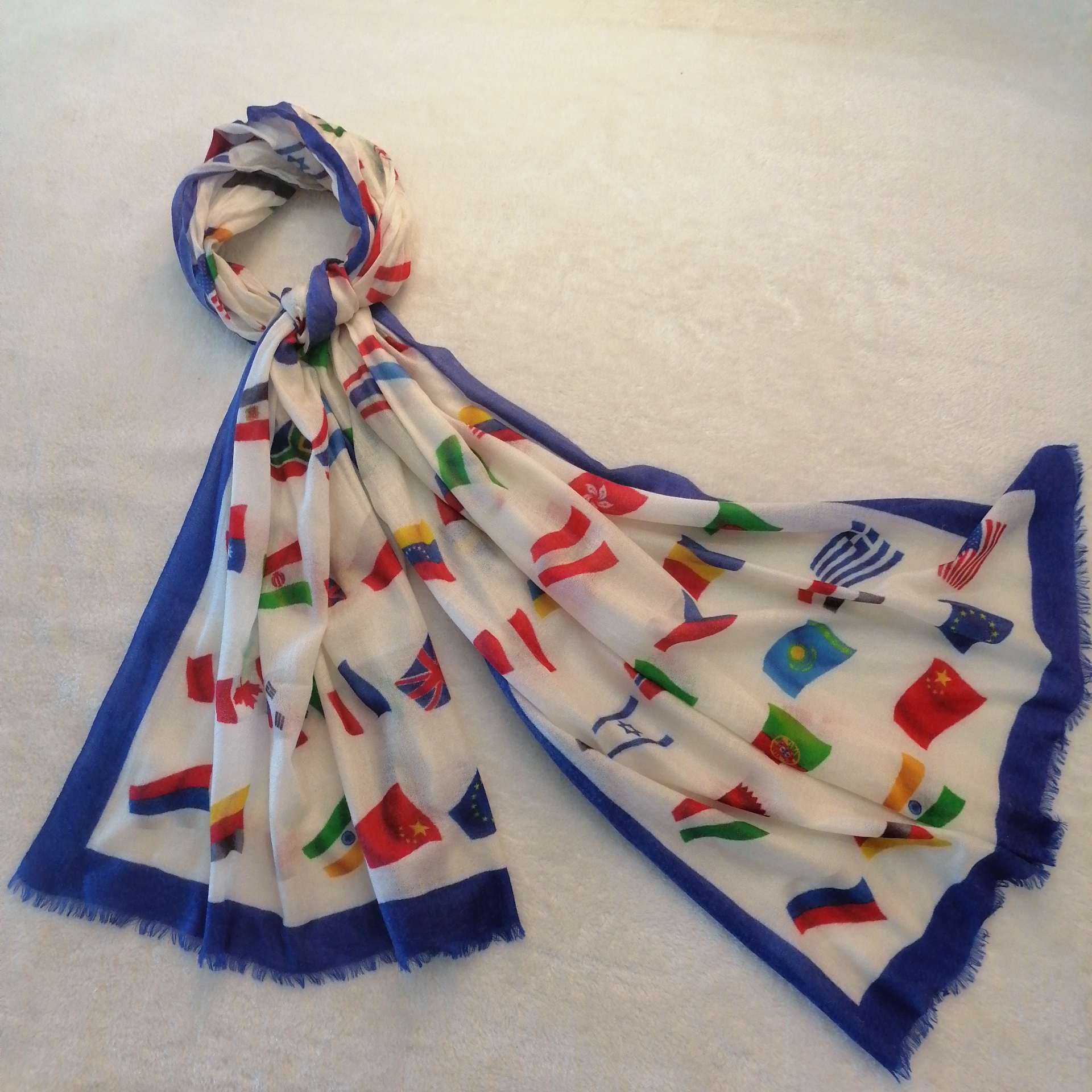 Worsted Water Soluble Cashmere Printed Shawl
