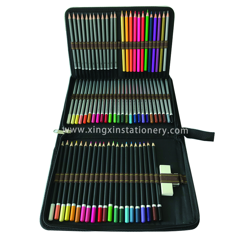 74pcs Nylon Bag Art Set