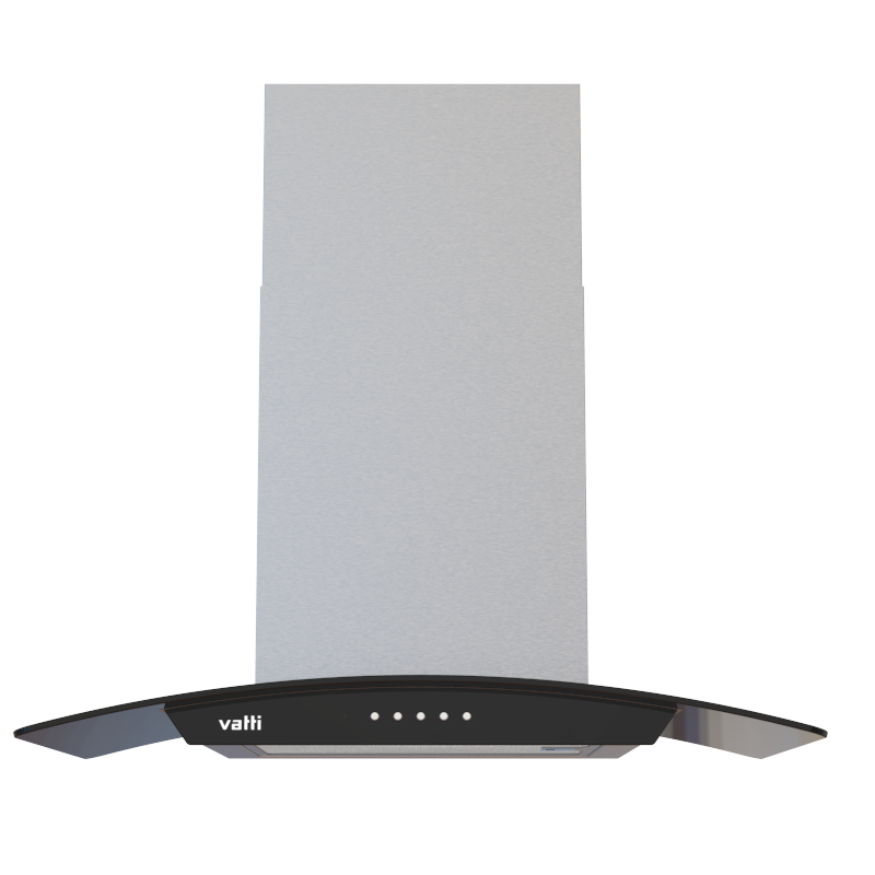 Vatti Chinabest WG11 Series with Curve Glass Vent Hood, 36 inch European Style Wall Mount Range Hood Stainless Steel Stove Hood with 3 Speed Exhaust Fan, 2 Dishwasher Safe Filters, Touch Control, Ducted & Ductless Convertible