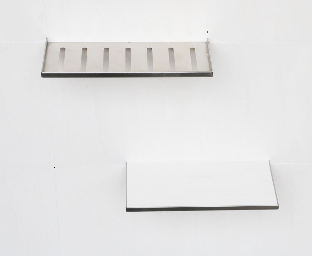 stainless steel bathroom shelf