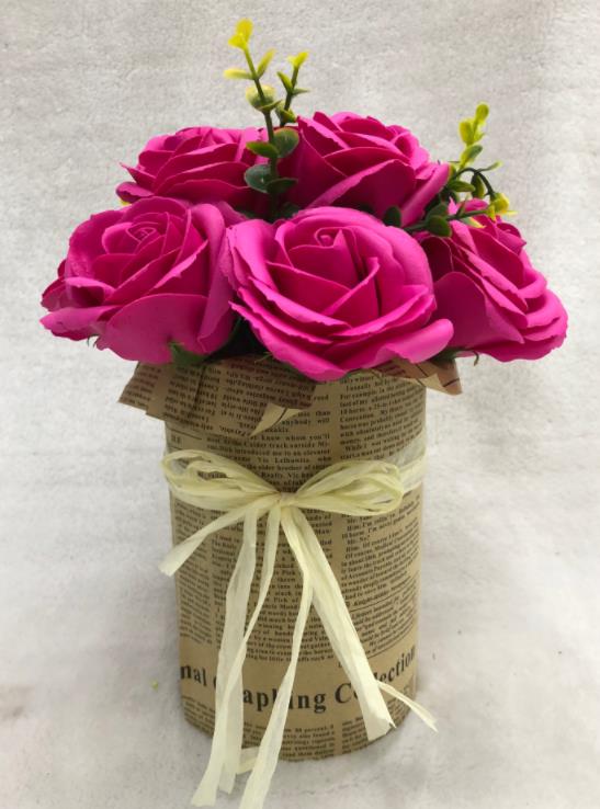 169a# Potted 10h Soap Rose Arrangement